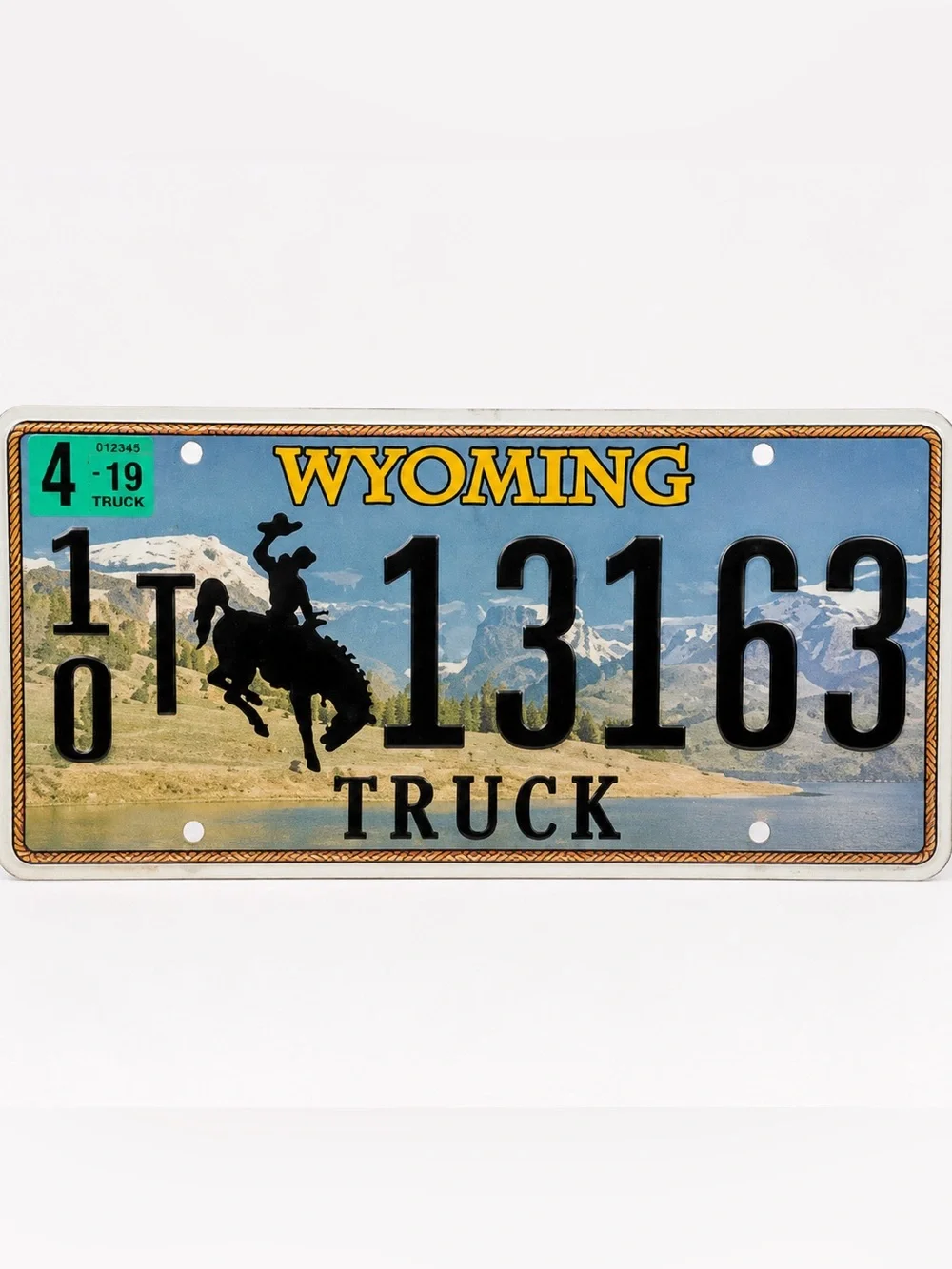Wyoming Truck License Plate